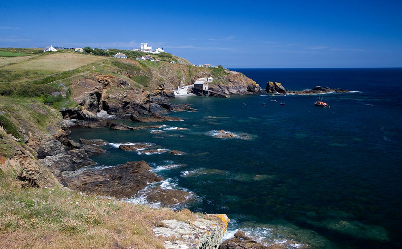 The rugged coastline at Lizard Point, mainland Britain's most southerly tip