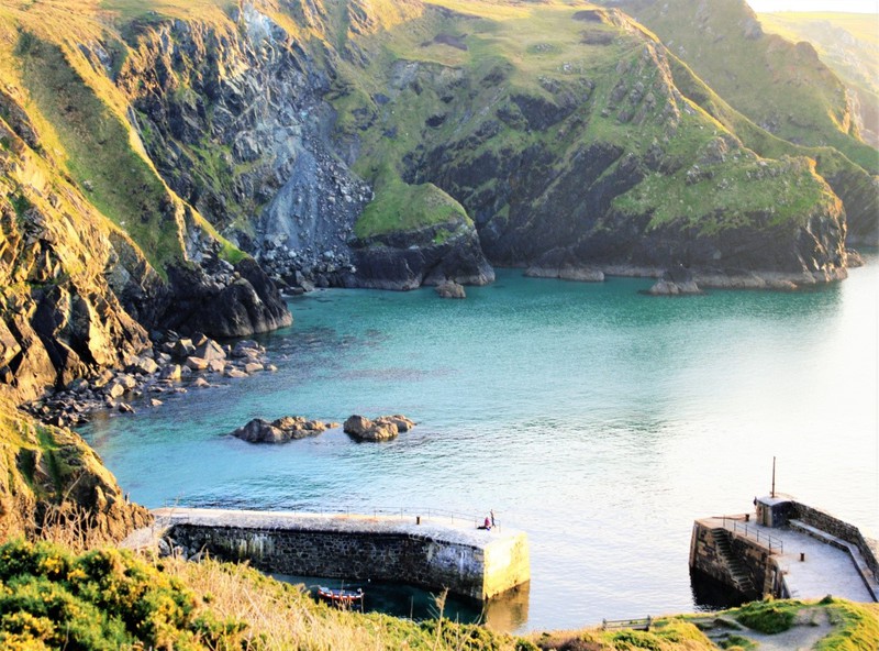 Mullion Harbour at golden hour